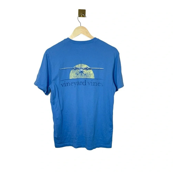 Vineyard Vines Men’s Aviation Graphic Tee in Blue Size XS - Picture 9 of 9